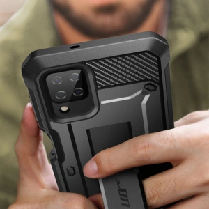 Supcase Samsung Tasche Unicorn Beetle Pro Galaxy A12 Schwarz