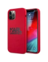 Etui Karl Lagerfeld KLHCP12LSLKLRE Apple iPhone 12 Pro Max Silicone Stack Logo piros/red