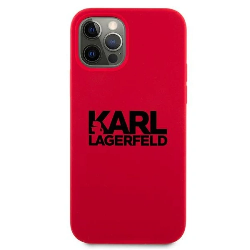 Kup Etui Karl Lagerfeld KLHCP12LSLKLRE Apple iPhone 12 Pro Max Silicone Stack Logo czerwony/red - KLD544RED - {ean13} - Sklep Home Screen