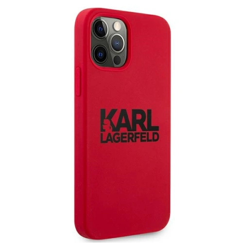 Kup Etui Karl Lagerfeld KLHCP12LSLKLRE Apple iPhone 12 Pro Max Silicone Stack Logo czerwony/red - KLD544RED - {ean13} - Sklep Home Screen