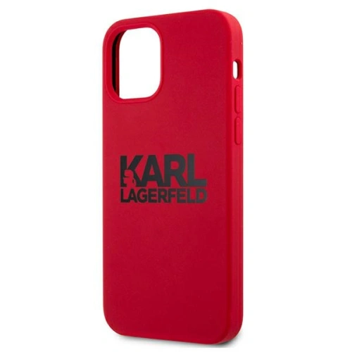 Kup Etui Karl Lagerfeld KLHCP12LSLKLRE Apple iPhone 12 Pro Max Silicone Stack Logo czerwony/red - KLD544RED - {ean13} - Sklep Home Screen