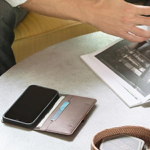 Kup Etui UNIQ book Journa Apple iPhone 12 Pro Max szary/dark grey - UNIQ381GRY - {ean13} - Sklep Home Screen