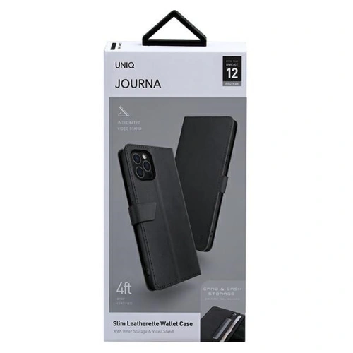 Kup Etui UNIQ book Journa Apple iPhone 12 Pro Max szary/dark grey - UNIQ381GRY - {ean13} - Sklep Home Screen