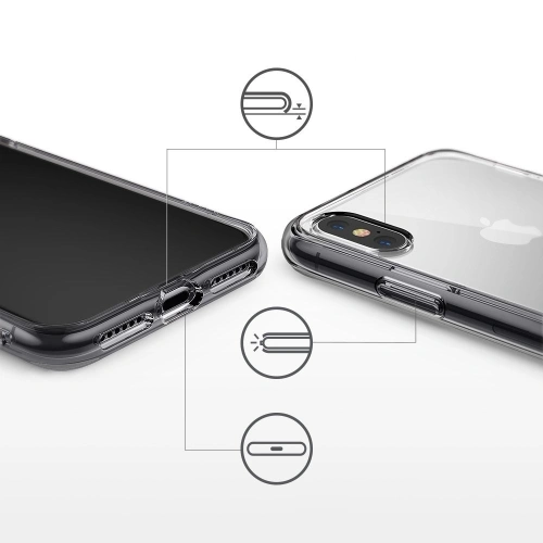Buy Ringke Fusion iPhone XS/X 5.8 Smoke Black - RGK754SM - {ean13} - Home Screen Store Europe
