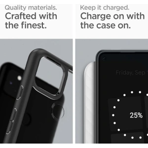 Buy Spigen Ultra Hybrid Google Pixel 5a Matte Black - SPN1637BLK - {ean13} - Home Screen Store Europe