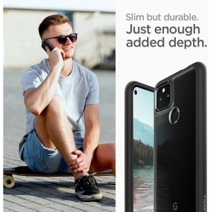 Buy Spigen Ultra Hybrid Google Pixel 5a Matte Black - SPN1637BLK - {ean13} - Home Screen Store Europe