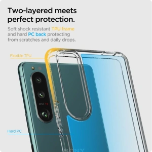 Kup Etui Spigen Ultra Hybrid Sony Xperia 5 III Crystal Clear - SPN1638CL - {ean13} - Sklep Home Screen