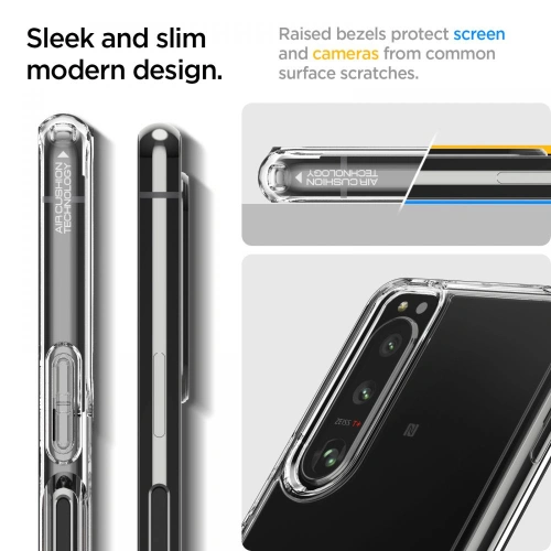 Kup Etui Spigen Ultra Hybrid Sony Xperia 5 III Crystal Clear - SPN1638CL - {ean13} - Sklep Home Screen