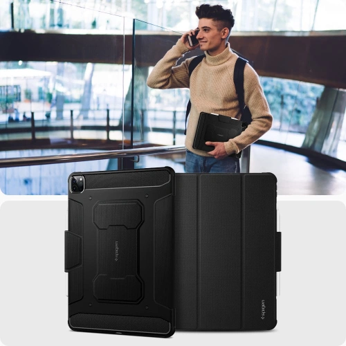 Kup Etui Spigen Rugged Armor Pro Apple iPad Pro 12.9 2021 (5. generacji) Black - SPN16339BLK - {ean13} - Sklep Home Screen