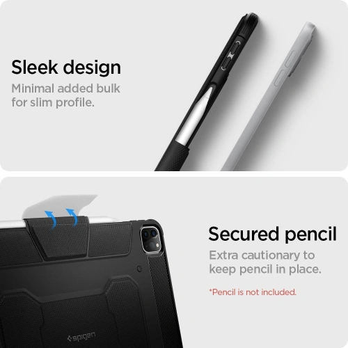 Kup Etui Spigen Rugged Armor Pro Apple iPad Pro 12.9 2021 (5. generacji) Black - SPN16339BLK - {ean13} - Sklep Home Screen