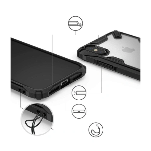Buy Ringke Fusion-X iPhone XS/X 5.8 Black - RGK755BLK - {ean13} - Home Screen Store Europe