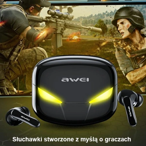 Kup AWEI sluchátka Bluetooth 5.0 T35 TWS + dokovací stanice herní černá/black - AWEI066BLK - {ean13} - Sklep Home Screen