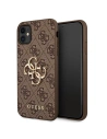 Guess GUHCN614GMGBR Apple iPhone 11 brown hardcase 4G Big Metal Logo