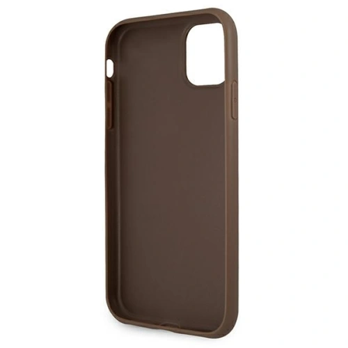 Buy Guess GUHCN614GMGBR Apple iPhone 11 brown hardcase 4G Big Metal Logo - GUE994BR - {ean13} - Home Screen Store Europe