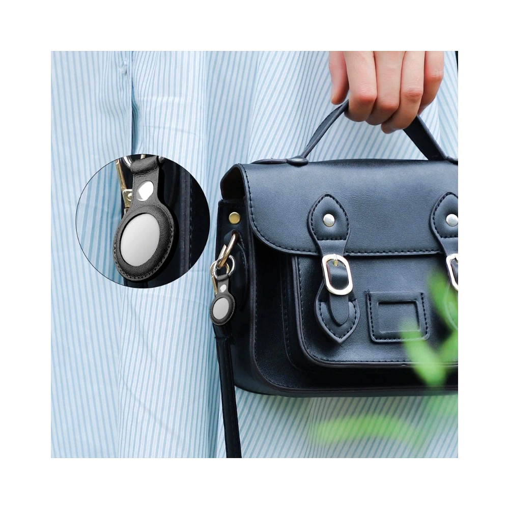 Etui z wegańskiej skóry Loco Dot Leather Apple AirTag Red