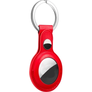 Kup Etui z wegańskiej skóry Loco Dot Leather Apple AirTag Red - LOC007RED - {ean13} - Sklep Home Screen
