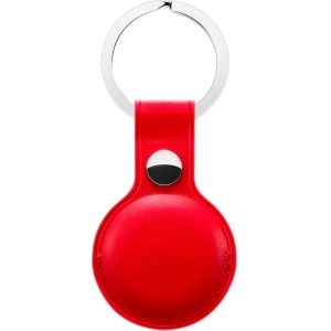 Kup Etui z wegańskiej skóry Loco Dot Leather Apple AirTag Red - LOC007RED - {ean13} - Sklep Home Screen