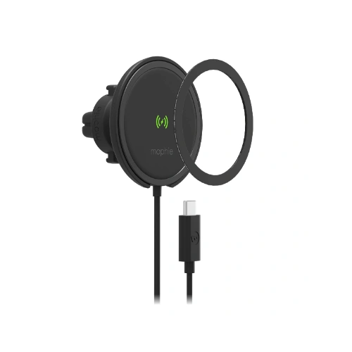 Kup Mophie Halterung für kabelloses Ladegerät Snap+ Wireless Charge Vent Mount MagSafe 15W (schwarz) - MPH040 - {ean13} - Sklep Home Screen