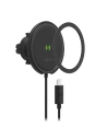 Mophie Halterung für kabelloses Ladegerät Snap+ Wireless Charge Vent Mount MagSafe 15W (schwarz)