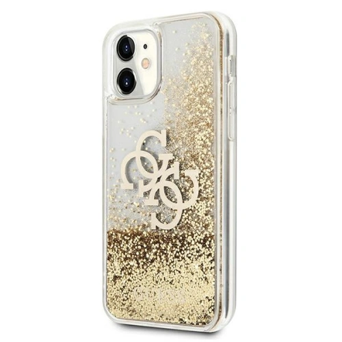 Buy Guess GUHCN61LG4GGO Apple iPhone 11 gold hardcase 4G Big Liquid Glitter - GUE996GLD - {ean13} - Home Screen Store Europe