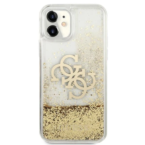 Buy Guess GUHCN61LG4GGO Apple iPhone 11 gold hardcase 4G Big Liquid Glitter - GUE996GLD - {ean13} - Home Screen Store Europe