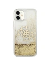 Buy Guess GUHCN61LG4GGO Apple iPhone 11 gold hardcase 4G Big Liquid Glitter - GUE996GLD - {ean13} - Home Screen Store Europe