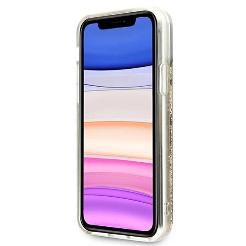 Buy Guess GUHCN61LG4GGO Apple iPhone 11 gold hardcase 4G Big Liquid Glitter - GUE996GLD - {ean13} - Home Screen Store Europe