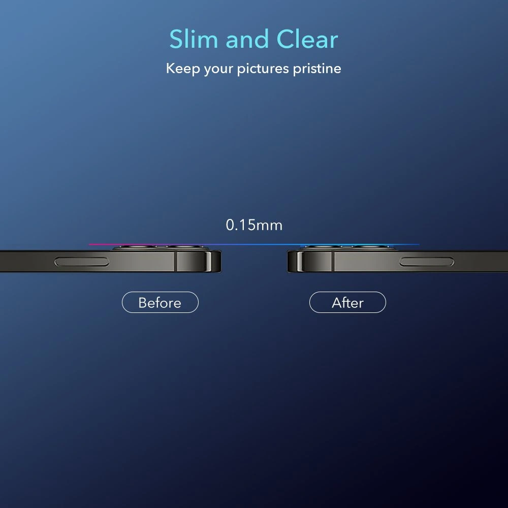 Szkło hartowane na aparat ESR Camera Lens Apple iPhone 12 Pro Max Clear [2 PACK]