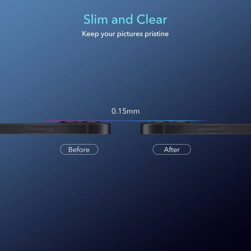 Buy ESR Camera Lens Apple iPhone 12 mini Clear [2 PACK] - ESR328CL - {ean13} - Home Screen Store Europe