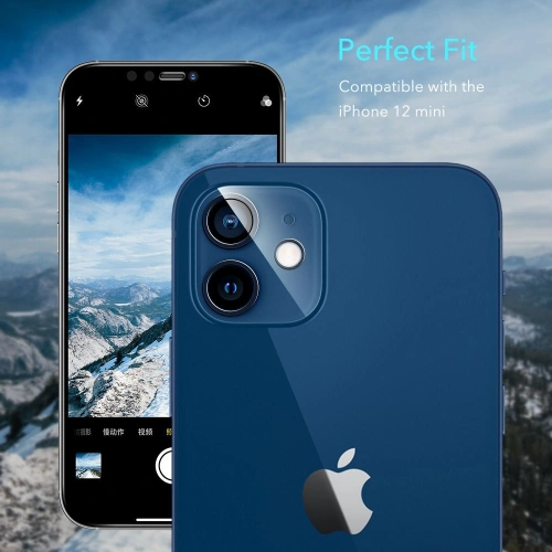 Kup ESR Apple Gehärtetes Kamera Glas Kamera Objektiv iPhone 12 mini Klar [2 PACK] - ESR328CL - {ean13} - Sklep Home Screen
