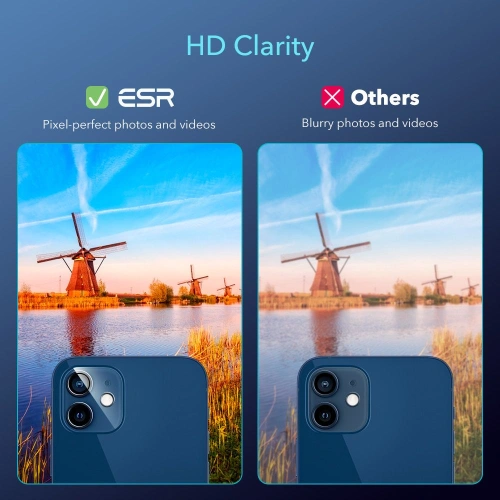 Buy ESR Camera Lens Apple iPhone 12 mini Clear [2 PACK] - ESR328CL - {ean13} - Home Screen Store Europe