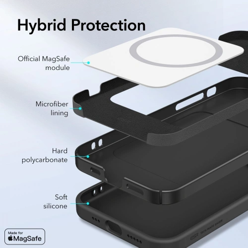Kup Tok ESR Cloud Soft MagSafe Apple iPhone 12 Pro Fekete - ESR329BLK - {ean13} - Sklep Home Screen