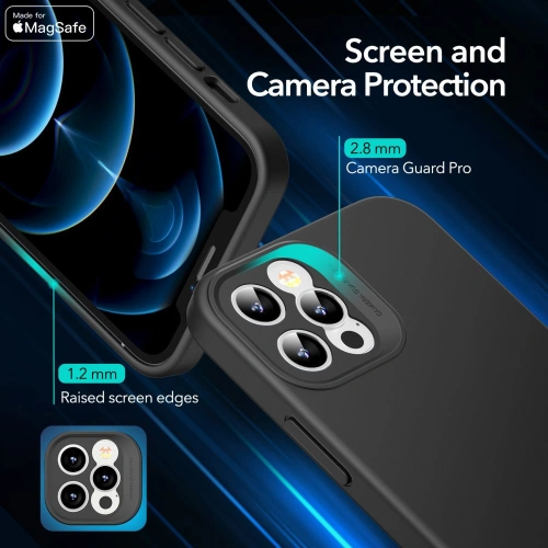 Kup Tok ESR Cloud Soft MagSafe Apple iPhone 12 Pro Fekete - ESR329BLK - {ean13} - Sklep Home Screen