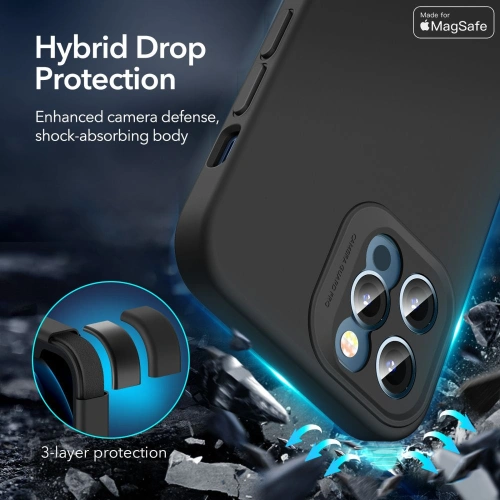 Kup Tok ESR Cloud Soft MagSafe Apple iPhone 12 Pro Fekete - ESR329BLK - {ean13} - Sklep Home Screen