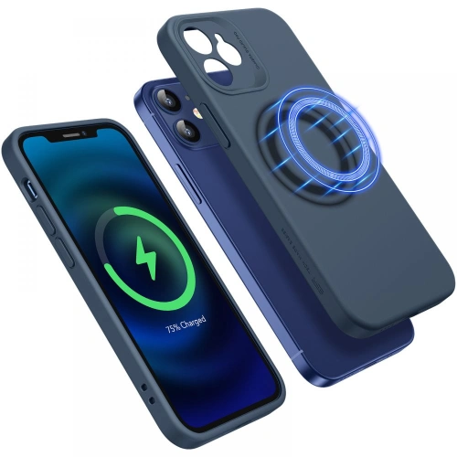Etui ESR Cloud Soft MagSafe Apple iPhone 12 Kék