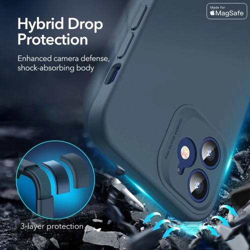 ESR Apple Tasche Cloud Soft MagSafe iPhone 12 Blau