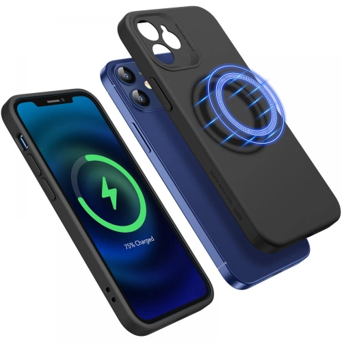 Etui ESR Cloud Soft MagSafe Apple iPhone 12 Fekete