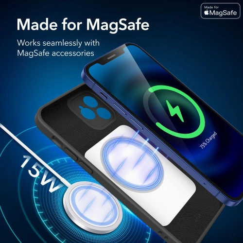 Kup Etui ESR Cloud Soft MagSafe Apple iPhone 12 Černé - ESR331BLK - {ean13} - Sklep Home Screen