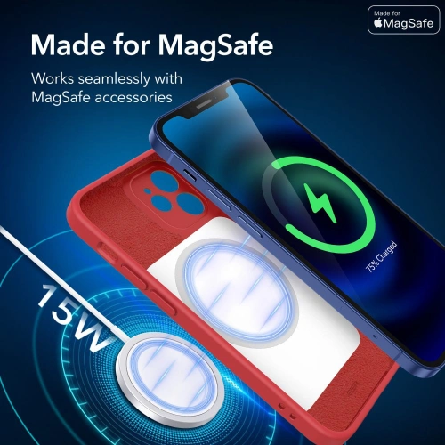 Kup Etui ESR Cloud Soft MagSafe Apple iPhone 12 Red - ESR332RED - {ean13} - Sklep Home Screen