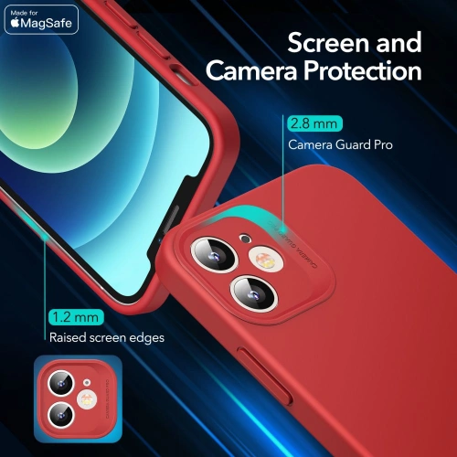 Kup Etui ESR Cloud Soft MagSafe Apple iPhone 12 Red - ESR332RED - {ean13} - Sklep Home Screen