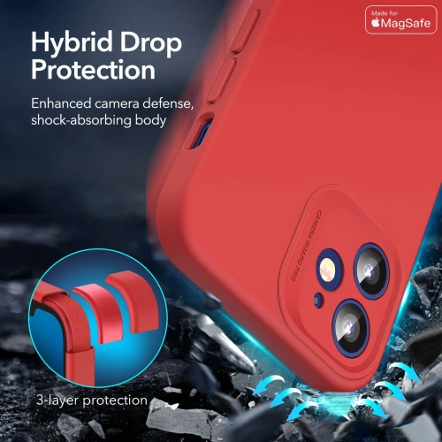 Kup Etui ESR Cloud Soft MagSafe Apple iPhone 12 Red - ESR332RED - {ean13} - Sklep Home Screen