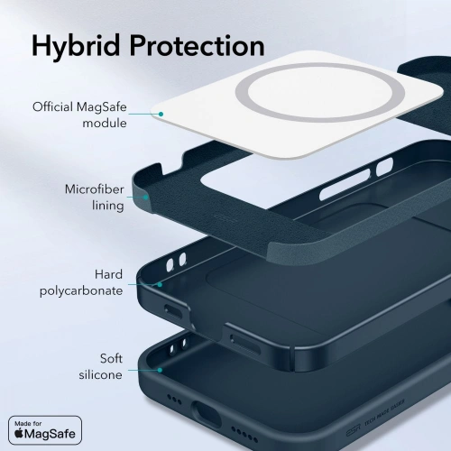Kup Etui ESR Cloud Soft MagSafe Apple iPhone 12 Pro Modrá - ESR333BLU - {ean13} - Sklep Home Screen