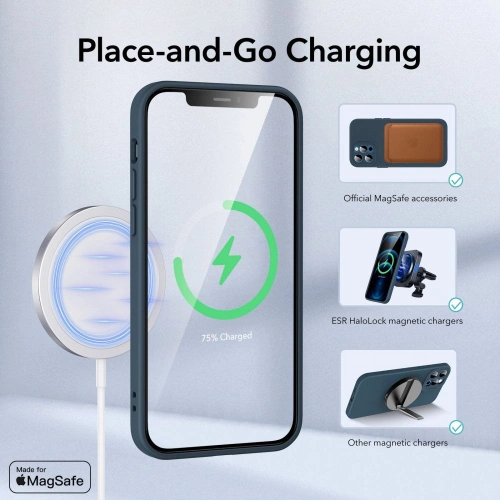 Kup Etui ESR Cloud Soft MagSafe Apple iPhone 12 Pro Kék - ESR333BLU - {ean13} - Sklep Home Screen