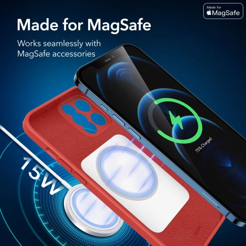 Kup Etui ESR Cloud Soft MagSafe Apple iPhone 12 Pro Max Červená - ESR335RED - {ean13} - Sklep Home Screen