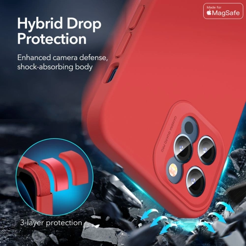 Kup Etui ESR Cloud Soft MagSafe Apple iPhone 12 Pro Max Červená - ESR335RED - {ean13} - Sklep Home Screen