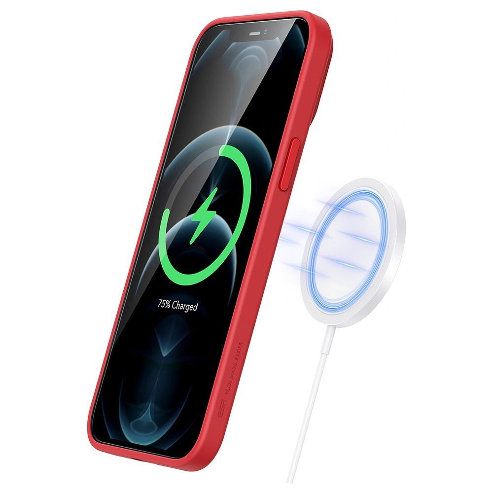 Etui ESR Cloud Soft MagSafe Apple iPhone 12 Pro Red