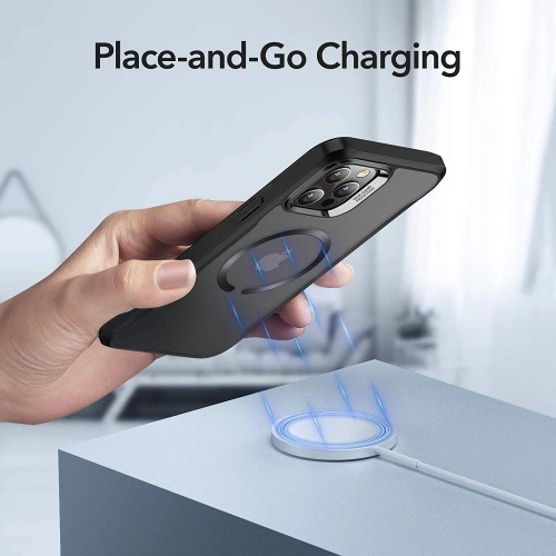 Kup ESR Apple Tasche CH Halolock MagSafe iPhone 12 Pro Max Jelly Schwarz - ESR338BLK - {ean13} - Sklep Home Screen