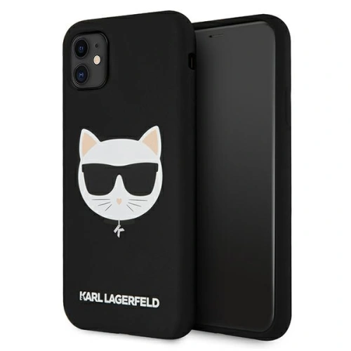 Kup Karl Lagerfeld Apple Tasche KLHCN61SLCHBK iPhone 11 Hartschalenetui schwarz/schwarz Silikon Choupette - KLD545BLK - {ean13} - Sklep Home Screen