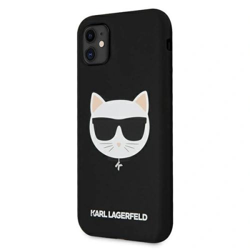 Kup Karl Lagerfeld Apple Tasche KLHCN61SLCHBK iPhone 11 Hartschalenetui schwarz/schwarz Silikon Choupette - KLD545BLK - {ean13} - Sklep Home Screen