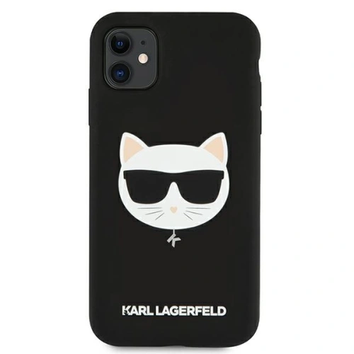 Kup Etui Karl Lagerfeld KLHCN61SLCHBK Apple iPhone 11 hardcase černý/black Silicone Choupette - KLD545BLK - {ean13} - Sklep Home Screen